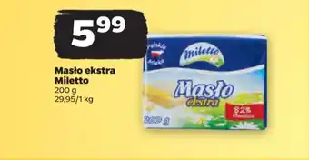 Netto Masło ekstra Miletto 200 g oferta