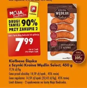 Biedronka Kiełbasa Kraina Wędlin oferta