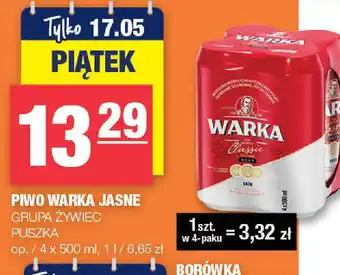 SPAR mini PIWO WARKA JASNE 4 x 500 ml oferta