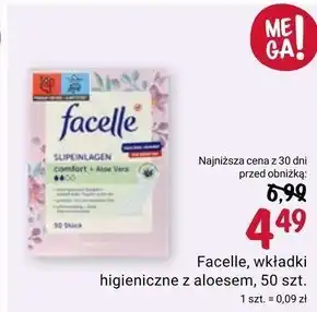 Rossmann Wkładki higieniczne Facelle oferta