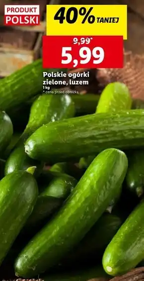 Lidl Ogórki Polski oferta