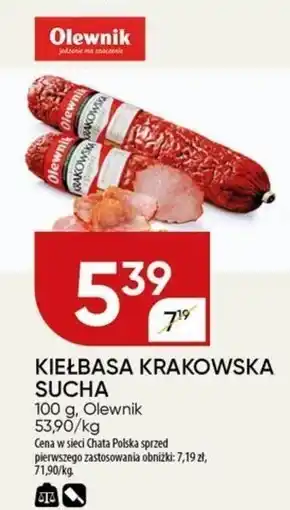 Chata Polska Kiełbasa Olewnik oferta