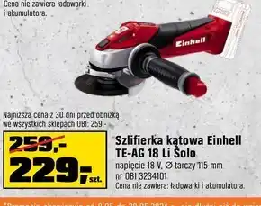 OBI Szlifierka kątowa Einhell oferta