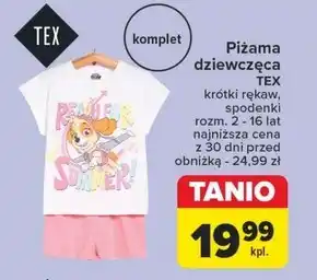 Carrefour Piżama dziewczęca TEX oferta