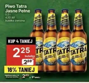 Delikatesy Centrum Tatra Piwo jasne pełne 500 ml oferta