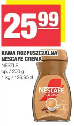 SPAR mini Nescafé Crema Kawa rozpuszczalna 200 g oferta