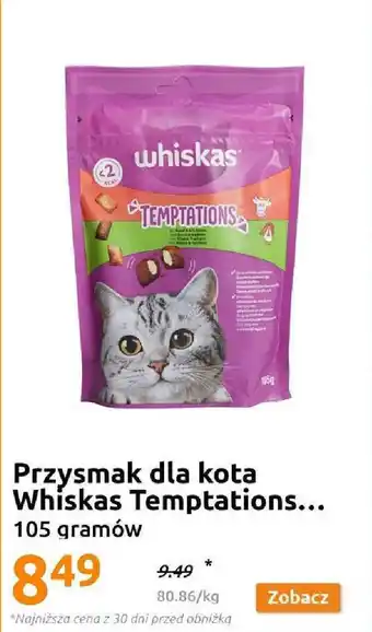 Action Przysmak dla kota Whiskas Temptations 105 gramów oferta