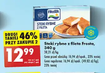 Biedronka Steki rybne z fileta Frosta 340 g oferta