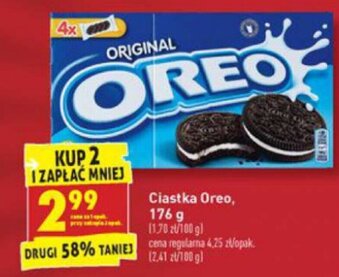 Biedronka Ciastka Oreo 176g oferta