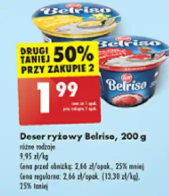 Biedronka Deser ryżowy Belriso 200 g oferta
