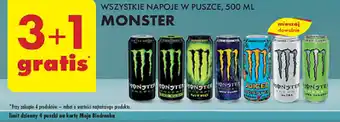 Biedronka WSZYSTKIE NAPOJE W PUSZCE MONSTER 500 ML oferta