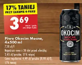 Biedronka Piwo Okocim Mocne 500 ml oferta
