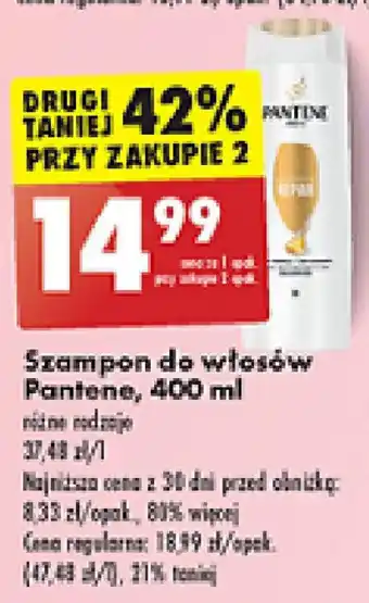 Biedronka Szampon do włosów Pantene 400 ml oferta
