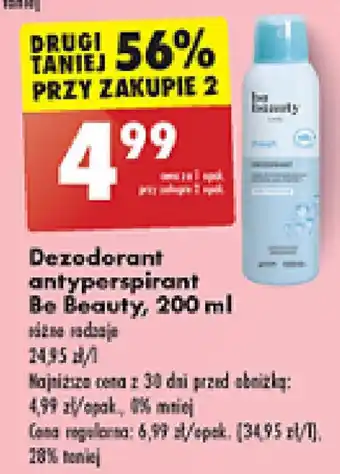 Biedronka Dezodorant antyperspirant Be Beauty 200 ml oferta