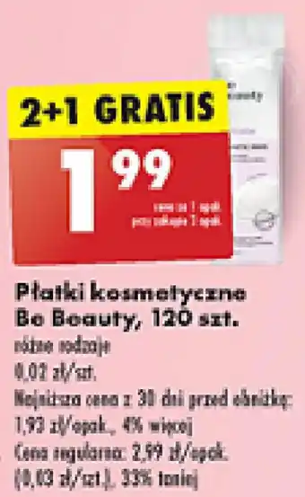 Biedronka Płatki kosmetyczne Be Beauty 120 szt. oferta