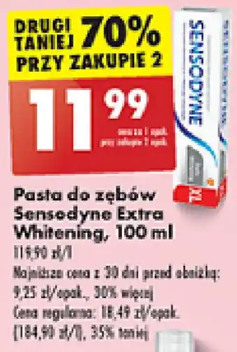 Biedronka Pasta do zębów Sensodyne Extra Whitening 100 ml oferta