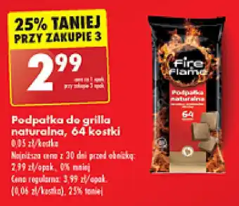 Biedronka Podpałka do grilla naturalna 64 kostki oferta