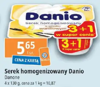 E.Leclerc Serek homogenizowany Danio Danone 4x130g oferta