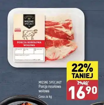 ALDI Porcja rosołowa wołowa Mięsne specjały zawsze świeże oferta