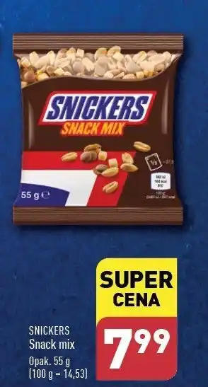 ALDI Mieszanka orzechów z czekoladą i karmelem Snickers oferta