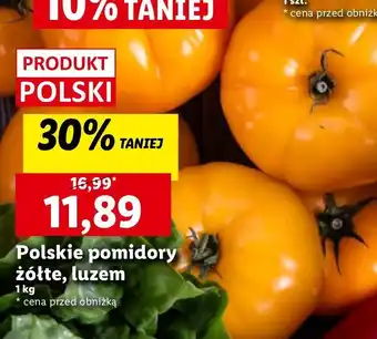 Lidl Pomidory żółte mięsiste polska oferta