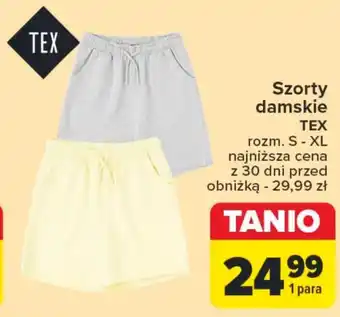 Carrefour Szorty damskie TEX oferta