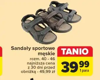 Carrefour Sandały męskie oferta