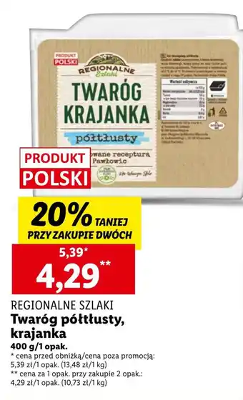 Lidl Twaróg Regionalne Szlaki oferta