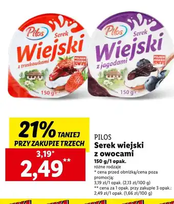 Lidl Serek wiejski Pilos oferta