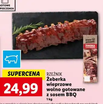 Lidl Żeberka wieprzowe Rzeźnik oferta