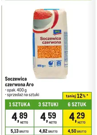 Makro Czerwona soczewica Aro oferta