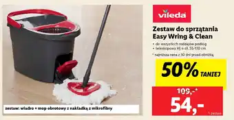 Lidl vileda Zestaw do sprzątania Easy Wring & Clean oferta