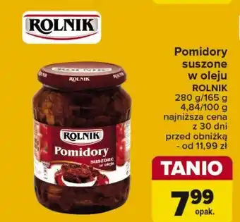 Carrefour Pomidory suszone w oleju Rolnik oferta