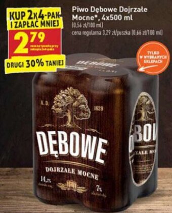 Biedronka Piwo Dębowe Dojrzałe Mocne 500ml oferta
