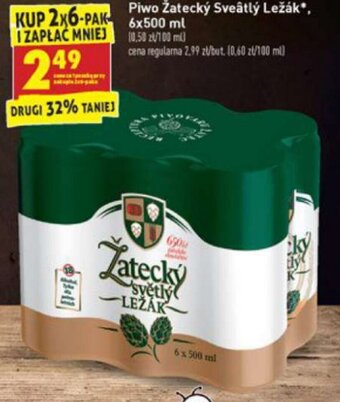 Biedronka Piwo Žatecký Světlý Ležák oferta