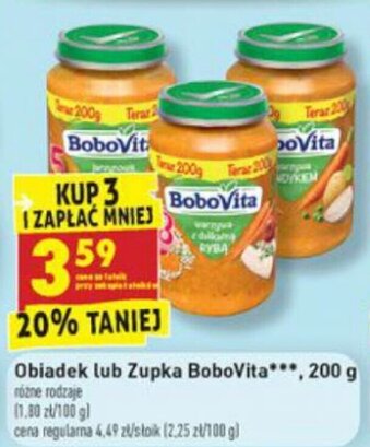 Biedronka Obiadek lub Zupka BoboVita 200g oferta