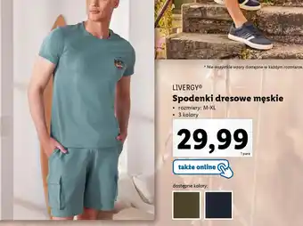 Lidl LIVERGY Spodenki dresowe męskie oferta