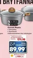 Kaufland Garnek z pokrywą powłoka qualum basic stone edition mastic 24 cm Ambition oferta