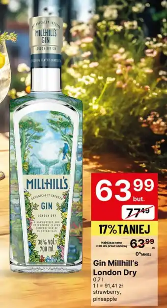 Delikatesy Centrum Gin Millhill's Botanical London Dry oferta