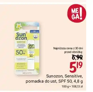 Rossmann Pomadka ochronna do ust spf50 Sun Ozon oferta