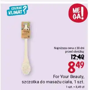 Rossmann Szczotka kąpielowa do masażu ciała For Your Beauty oferta