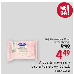 Rossmann Papier toaletowy nawilżany Alouette oferta