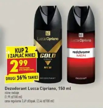 Biedronka Dezodorant Lucca Cipriano 150ml oferta