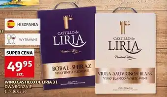 Auchan Wino Castillo De Liria Bobal-Shiraz oferta