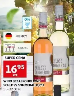 Auchan Wino różowe słodkie Schloss Sommerau oferta