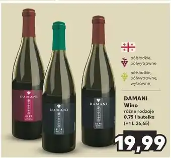 Kaufland Wino Damani Semi Sweet oferta