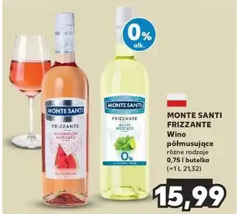 Kaufland Wino Monte Santi Frizzante Mojito 0% oferta