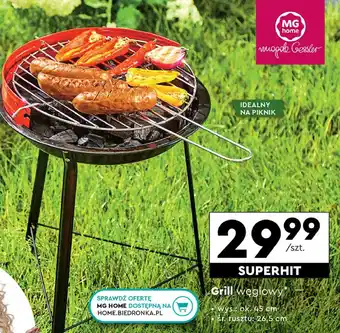 Biedronka Grill węglowy Mg Home oferta