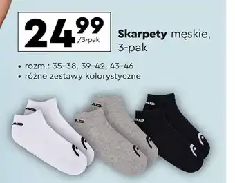 Biedronka Skarpety męskie 35-38 Head oferta