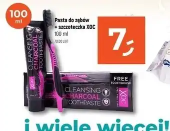 Dealz Pasta do zębów charcoal + szczoteczka Xoc oferta